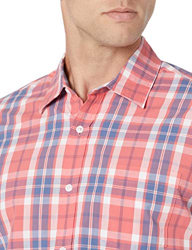 Image of Amazon Essentials Men's Regular-Fit Short-Sleeve Poplin Shirt, Collared, Washed