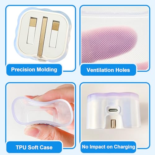 Funda de carga flexible de TPU que evita cables rotos de adaptador 40W 3