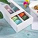 [15pcs]White Bakery Boxes for Macarons 12 Cavity,8inch Large Macaron Container also fits for Muffins and Cookies with Clear Window Lid Cardboard Packaging 8 inch×5inch×2inch,Pack of 15