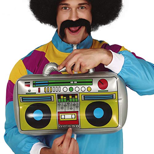 NET TOYS Aufblasbarer Retro Ghettoblaster - 40x20cm - Cooles...