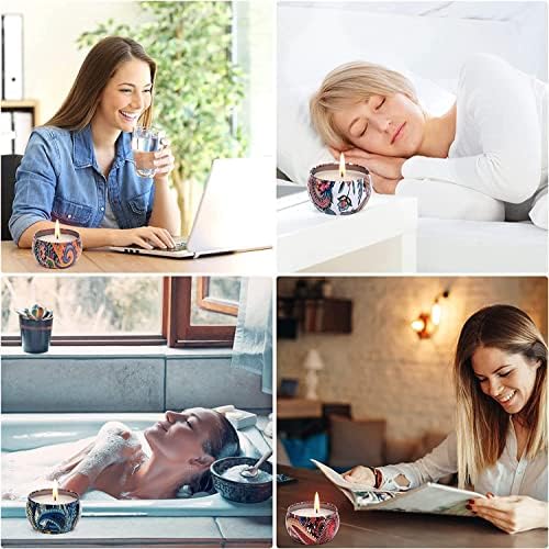 16Pcs Scented Candles Gifts Sets for Women 2.5 Oz Soy Wax Travel Tin Jar Candles for Home Scented Candles Gifts for Women Bath Yoga Mother's Day Birthday 