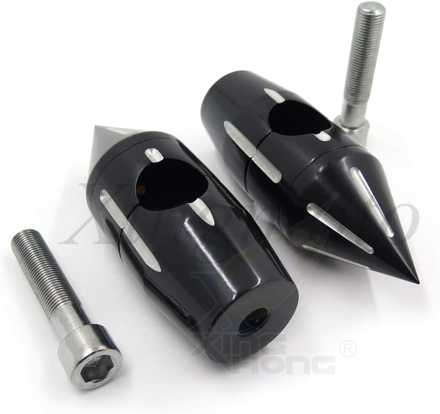 AfterMokit Replacement 1 inch Handlebar Risers for Harley Davidson for Yamaha V-Star Road Star for Honda Shadow Valkyrie for Suzuki for Kawasaki Vulcan 900 Black