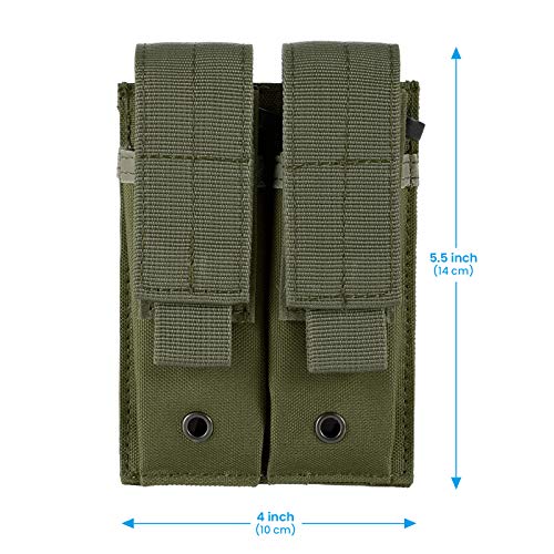 Frtkk Tactical Single/Double Pistol Mag Pouch Outdoor Molle Open-Top Magazine Pouch For Glock M1911 92F #TOP1