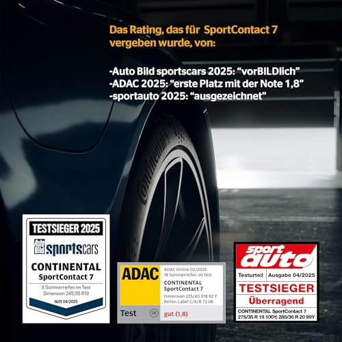 225/40ZR18 CONTI TL SC-7 FR XL 44856 92Y E