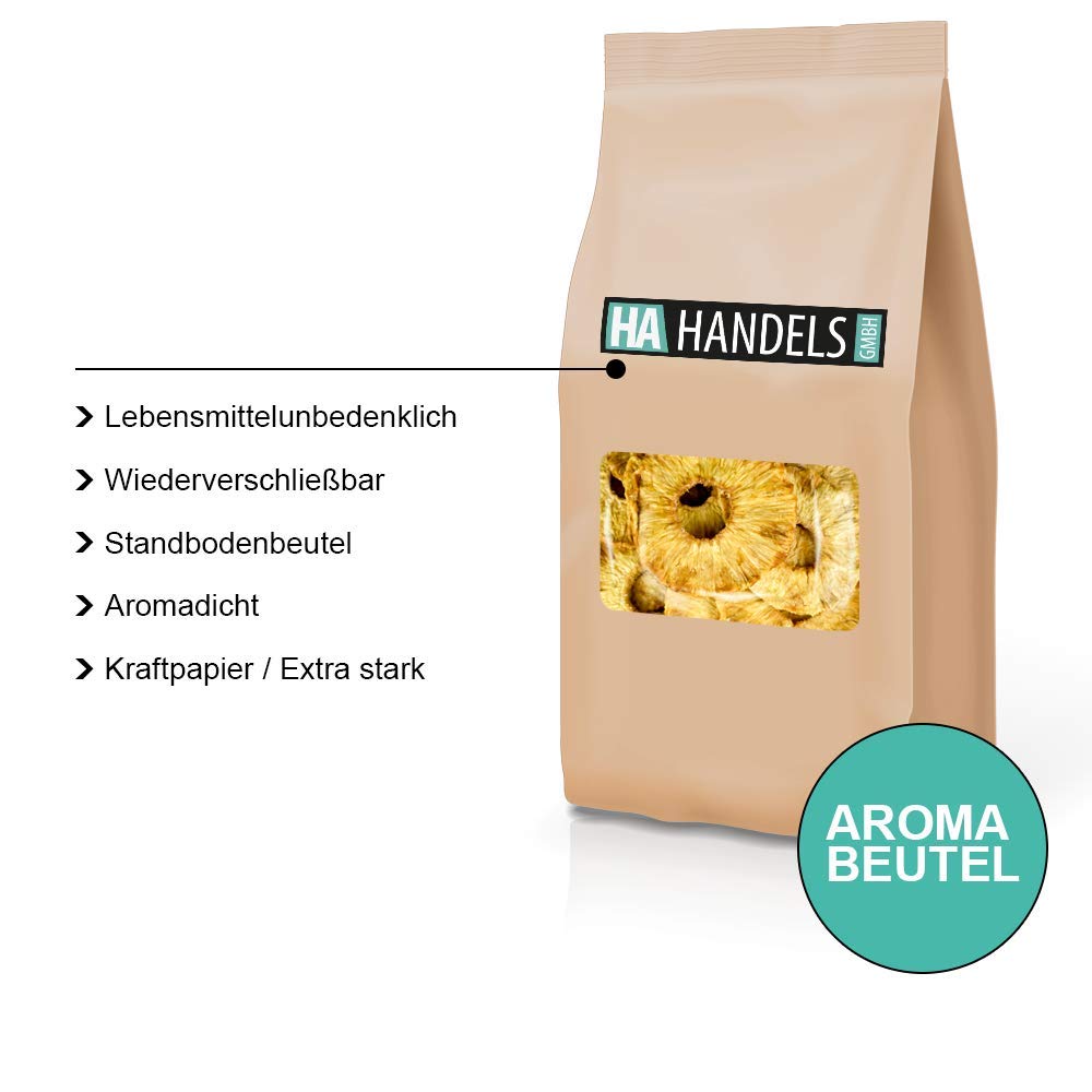 Ananas getrocknet ungezuckert ungeschwefelt naturbelassen unbehandelt ohne Konservierungsstoffe ohne Farbstoffe ohne künstliche Aromen wiederschließbare Verpackung 1kg - 5kg (5kg)