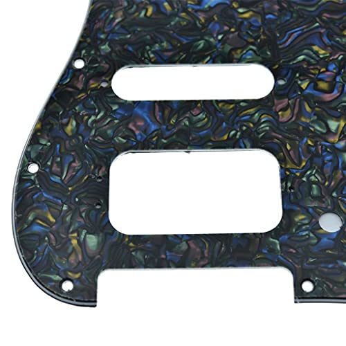 Image of Dopro 11-Hole Strat HSS Guitar Pickguard 3-Screw Humbucking Pickup Mount for American FD Stratocaster Abalone Pearl