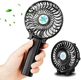 Mini Handheld Fan Battery Operated, UBEGOOD Personal Portable Travel Fan with USB Rechargeable