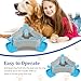WHQLANG Interactive Dog Toys Slow Feeder, Treat Dispenser Enrichment Toy, Pet Press Type Slow Feeder, Pet Intelligence Training Tool Toy, Food Feeding Bowls for Small, Puppies Adult Dogs(Gray Blue)