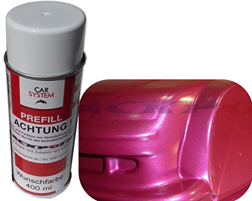 Spraydose 400ml 1K Autolack Light Pink Metallic Glanz Kein Klarlack Trend Tuning