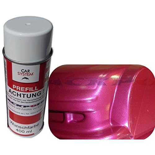 Spraydose 400ml 1K Autolack Brillant Pink Metallic Glanz kein Klarlack Tuning