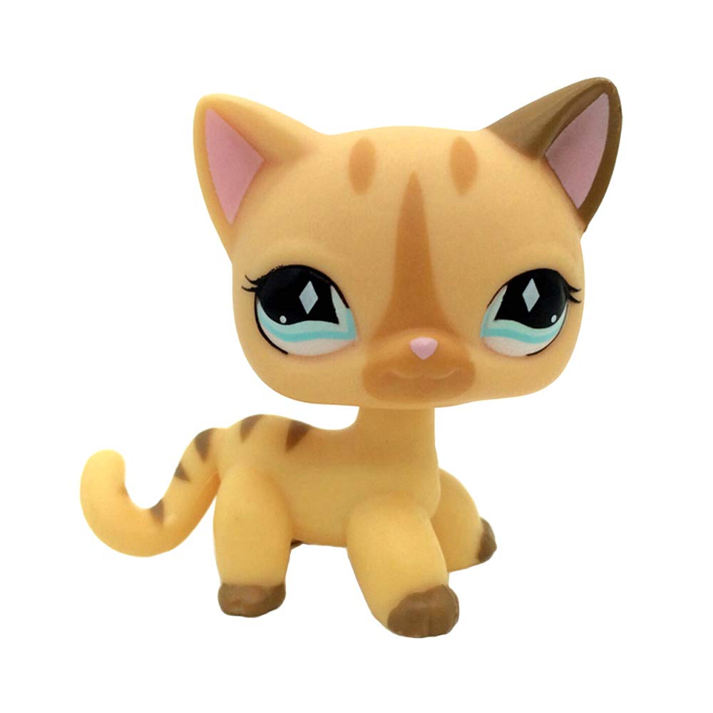 ミニペットトイ #1962 イエロー ショートヘア キャット レアパープル フラワー グリーンアイ キュート キティ キッズ 男の子 女の子 ギフト