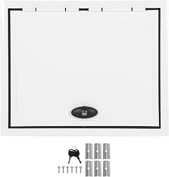RV Access Door, Baggage Hatch 20x12in Storage Compartment Panel for Campers Caravans Trailer Motorhome, RV Storage Hatch Door, Caravan Locker Access Panel