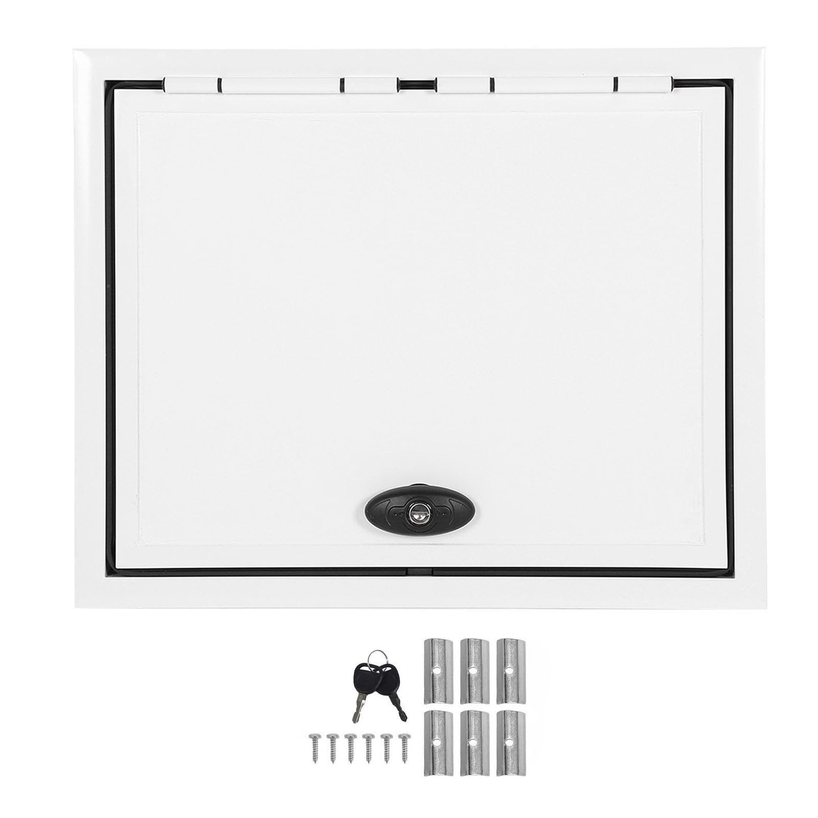 Porte à bagages pour camping-car, 20 x 12 pouces, porte de compartiment pour camping-car, porte de rangement pour camping-car, trappe avec serrure de sécurité, cadre en