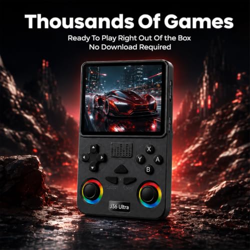 Image of Glowbeats J36 Ultra Handheld Retro Gaming Console with 3.5 Inch IPS