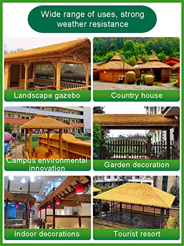 Palmgras-Rolle Künstliche Palm Thatch Keine Fäulnis Und Keine Wartung for Urlaubsflair Tiki Bar Garten Poolbar(Size:50 * 47cm,Color:30PCS)