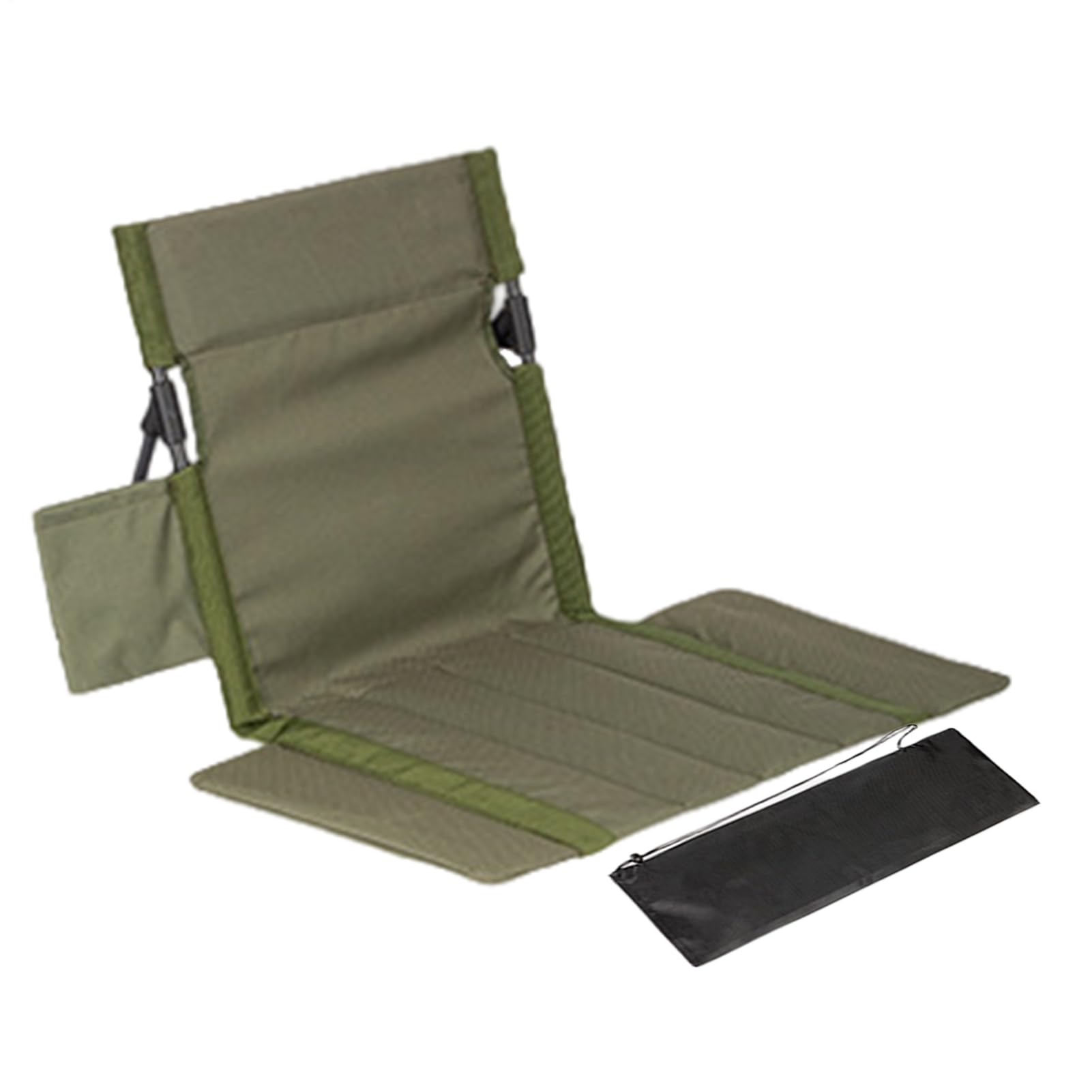Outdoor Chair,Back Support Portable Cushion | Comfort Floor Chair Camping Seat | for Outdoor Indoor Fishing Picnic Travel Beach Garden Yard Patio Porch Lawn Adults Kids