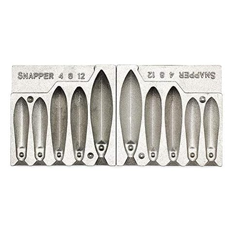 Adygil Bank Sinker Mold with 5 Cavities and 4,8,12-Ounce Cover