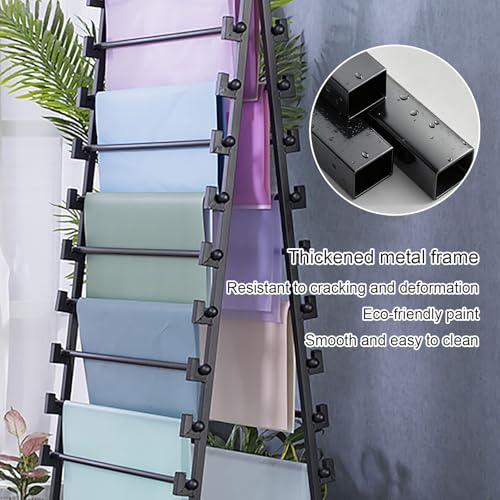 Solution de rangement polyvalente en tissu avec barre amovible noire - 6
