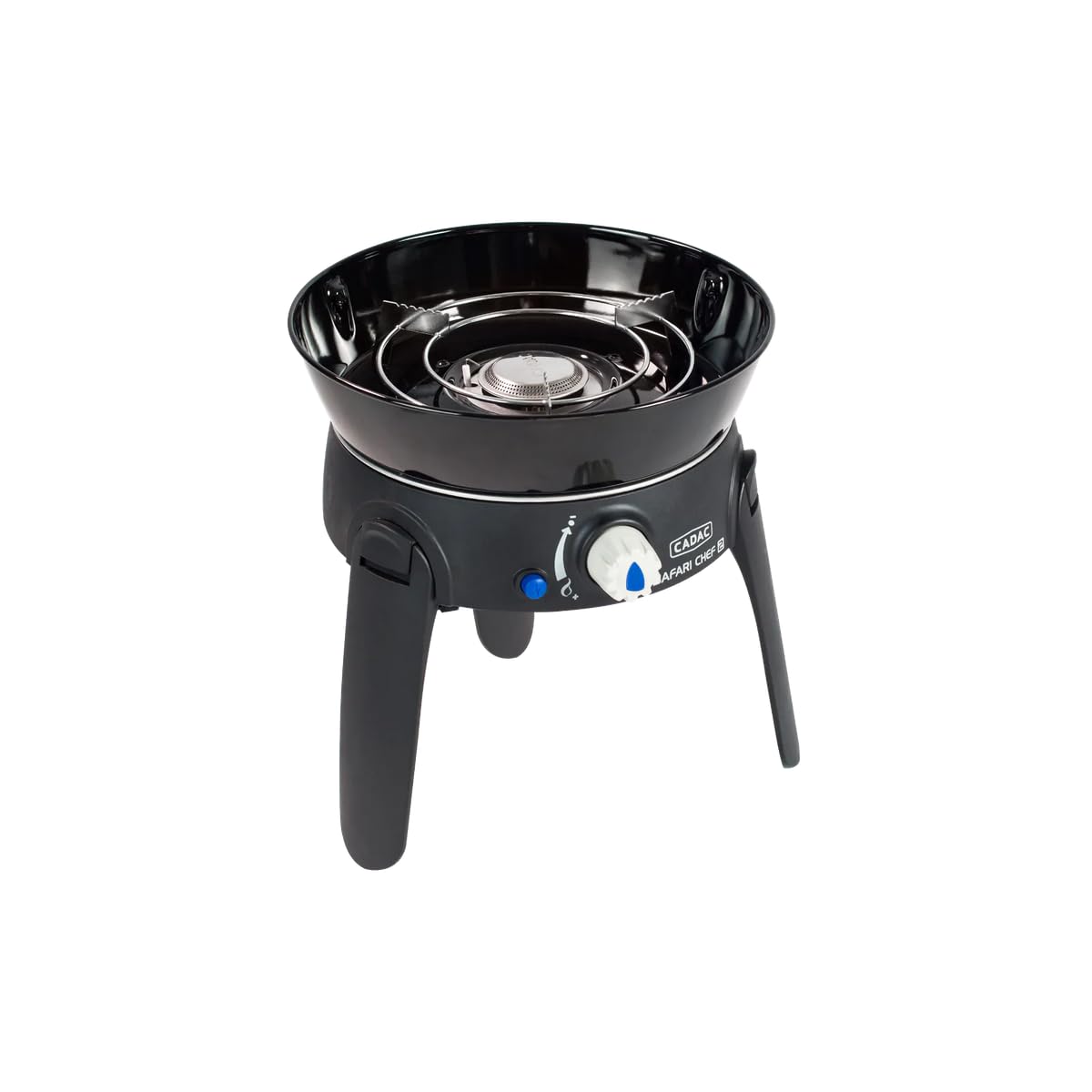 Antarion Pack CADAC - Barbacoa de gas Safari Chef 30 + regulador + cartucho de gas