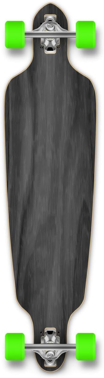 Blank and Checker Complete Drop Through Skateboards Longboard w/Black Widow Premium 80A Grip Tape Aluminum Truck ABEC7 Bearing 70mm Skateboard Wheels