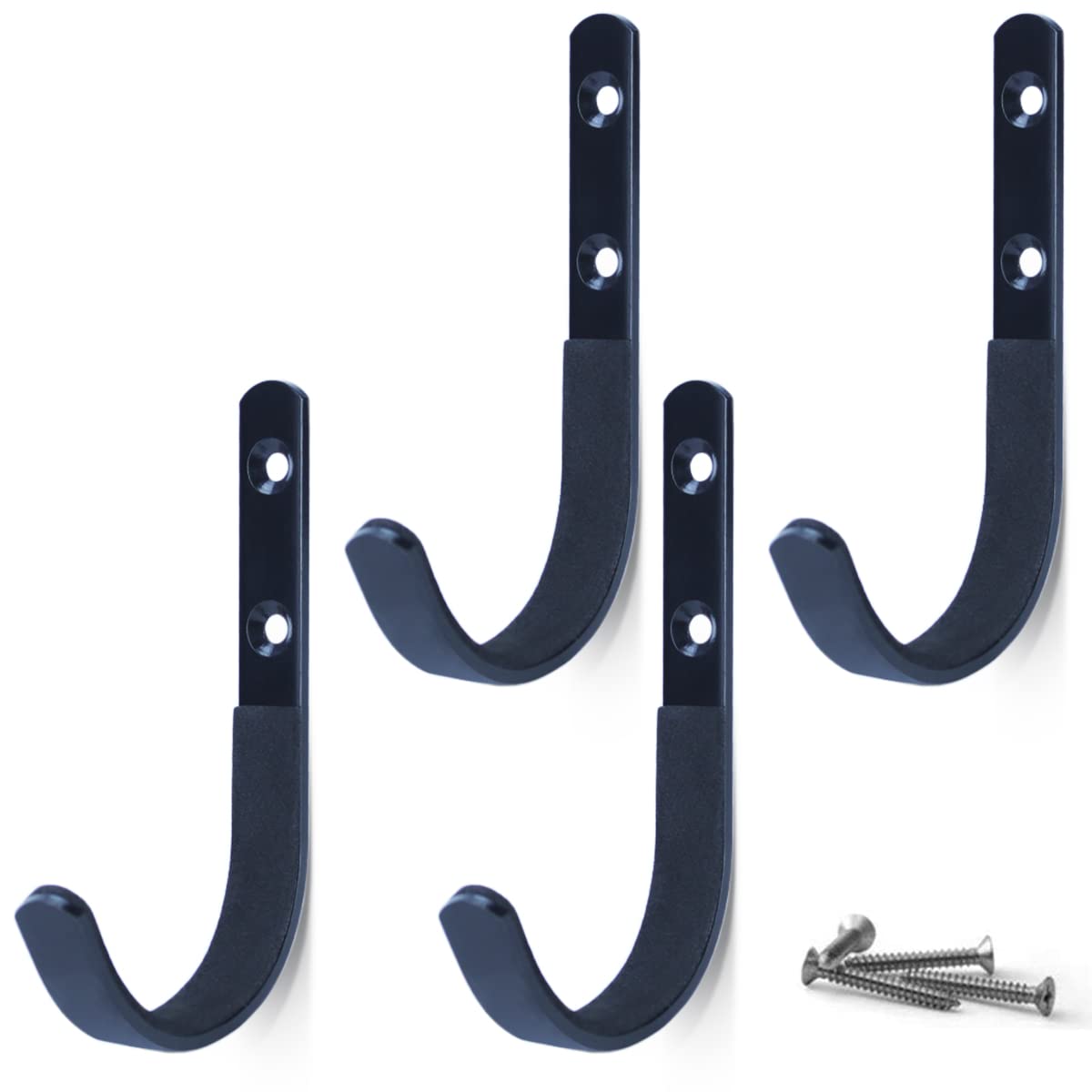 4 Pcs Set Gun Rack Stainless Steel Wall Mount Storage Gun Rack Shotgun Hooks Rifle Hangers