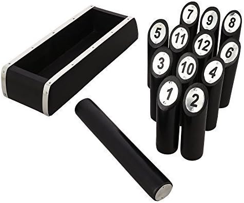 PARIJAT HANDICRAFT Handmade Wooden Set Traditional Throwing Game Complete Set with Storage Case (13 Pieces)