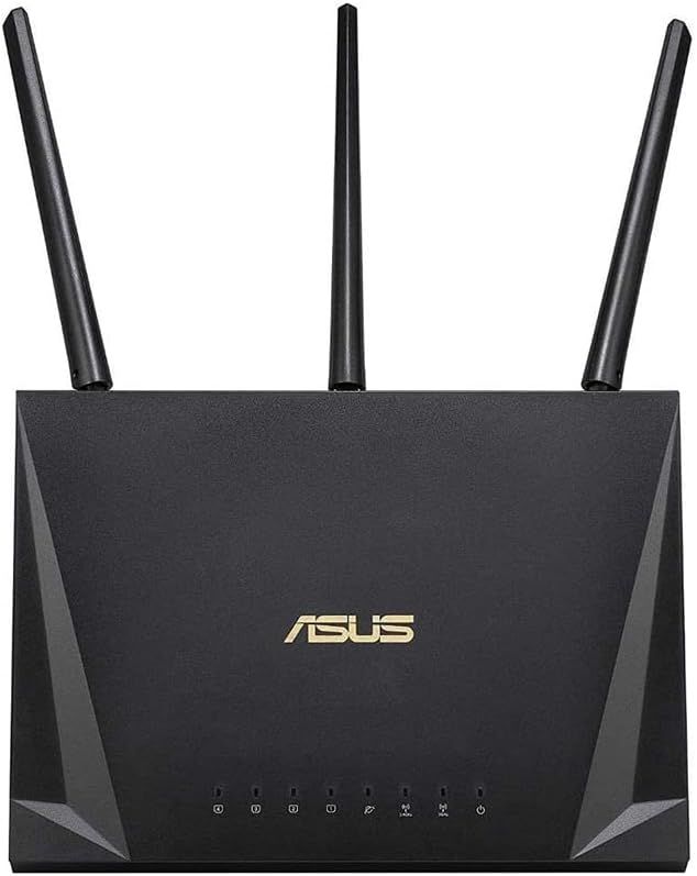 ASUS RT-AC85P Work From Home Router (WiFi 5 AC2400 MU-MIMO, 4x Gigabit LAN, App, USB 3.1, IPv6, VPN, PPTP, OpenVPN), Black