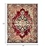SAFAVIEH Vintage Hamadan Collection Area Rug - 8' x 10', Red & Multi, Oriental Traditional Persian Design, Non-Shedding & Easy Care, Ideal for High Traffic Areas in Living Room, Bedroom (VTH219A)