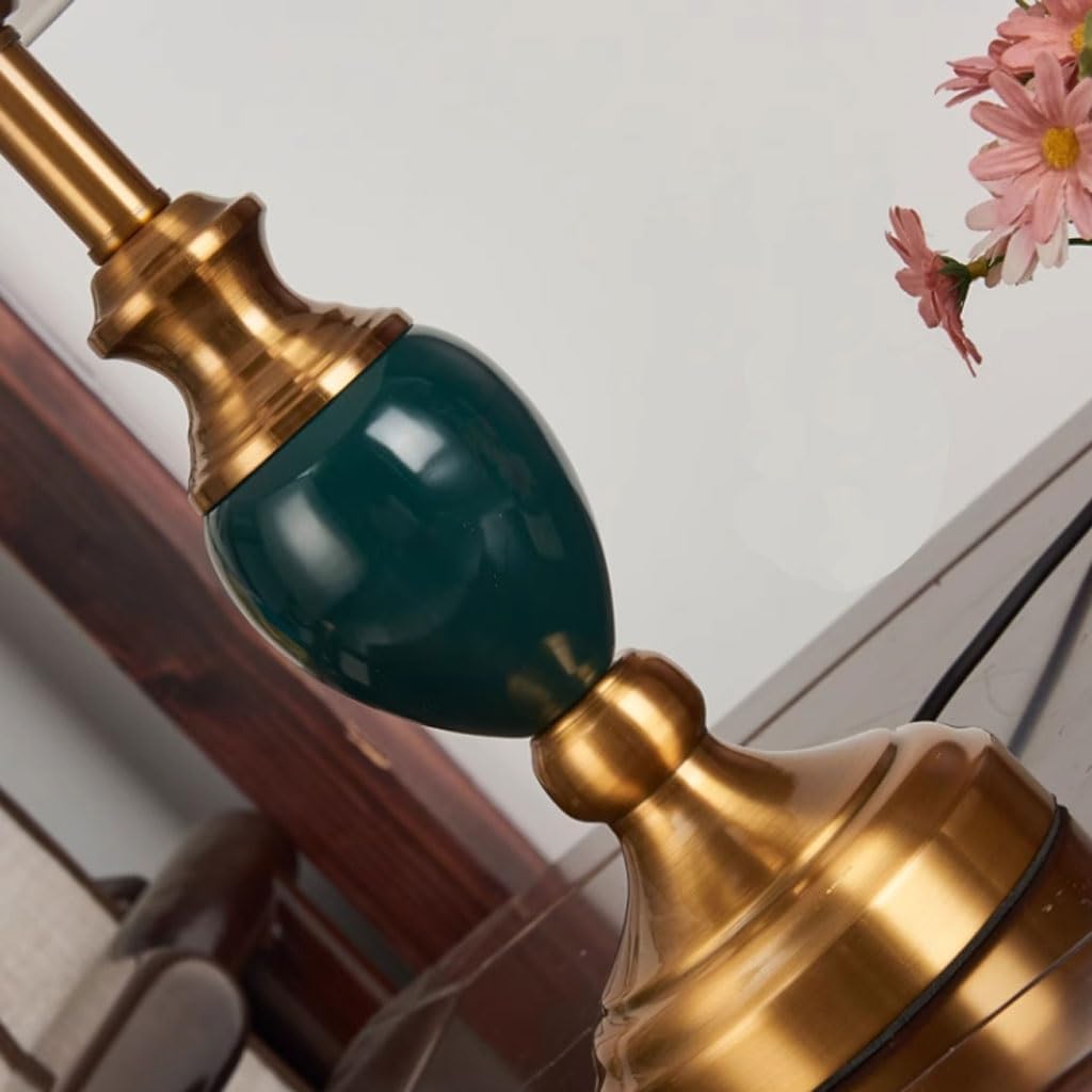 Lamp for Desk Simple Modern Ceramic Table Lamp Bedroom Creative Bedside Lamp Living Room Retro Decorative Lamp Desk Led Lamp(B)