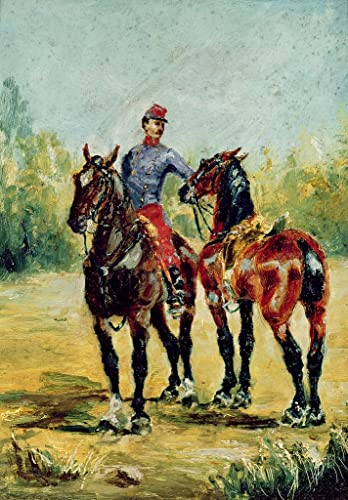 Tableaux Graffiti Art de chevaux Toulouse Lautrec pour salon moderne