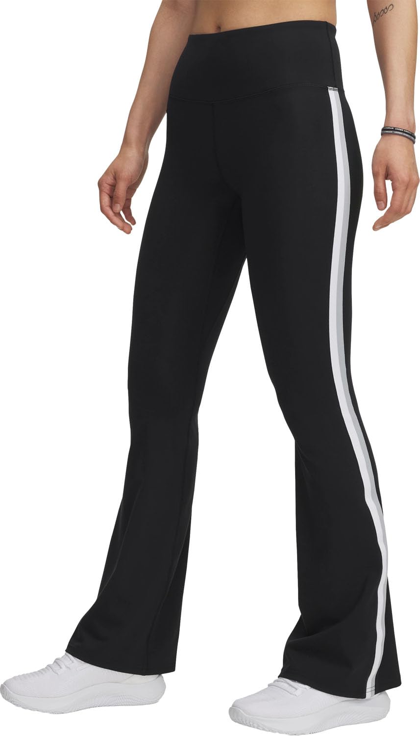 Under Armour - Pantaloni da donna Motion Sport Tape Flare, Nero (003), M