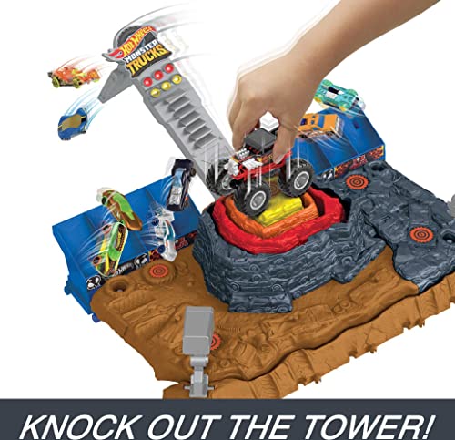 Hot Wheels Monster Trucks Arena Smashers Bone Shaker Spielset Ultimativer Schrottplatz“… – Ansicht 4