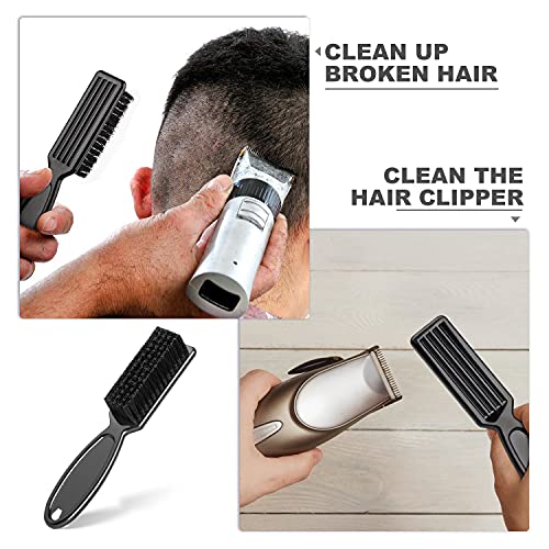 6 Pieces Barber Blade Cleaning Brush Clipper Cleaning Nylon Brush Clipper Cleaner Brush Cleaning Clipper Styling Brush Tool For Men(Red/Black) #TOP3