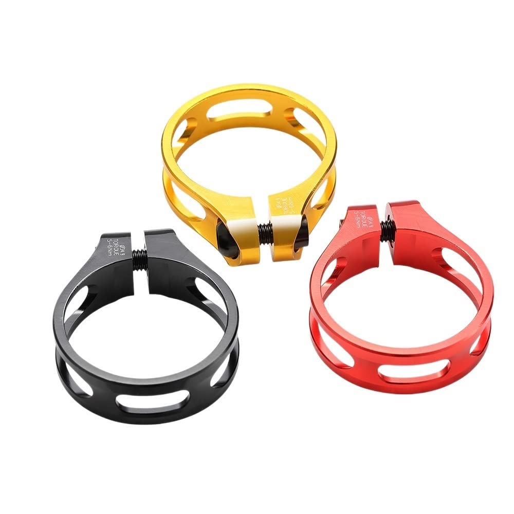 Pince Selle Vélo à Dégagement Rapide 27,2/28,6 Mm - Collier Tige De Selle Alliage Aluminium Noir