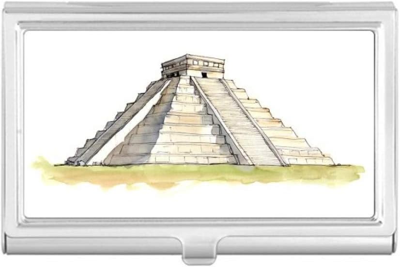 El Castillo in Mesoamerican 名刺ホルダーケース ポケットボックス 財布