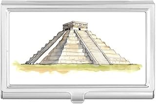 El Castillo in Mesoamerican Business Card Holder Case Pocket Box Wallet