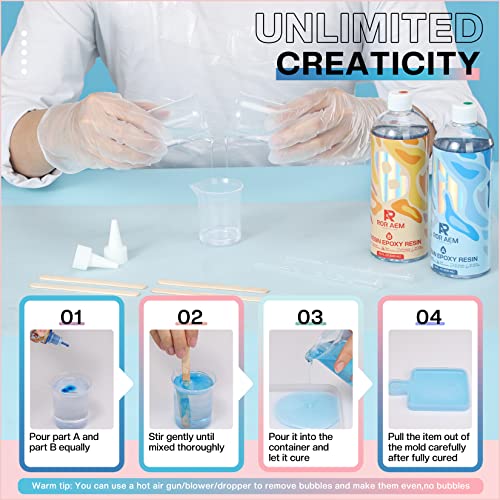 Clear Epoxy Resin Kit 32Oz: Casting And Coating For Jewelry Resin - 2 Part Resin Epoxy Kit For Jewelry And Diy Projects #TOP7