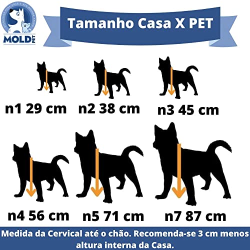 Casa De Cachorro Plástica N7 Injetada Mecpet Cor:vermelho