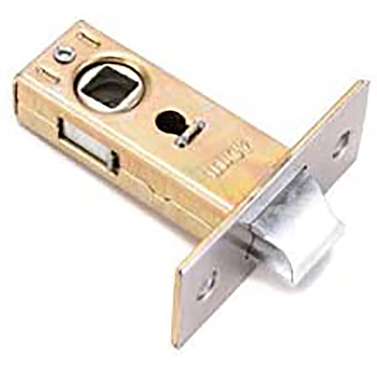 Unifizz Stainless Steel Door Latch, 40mm Flat Tubular Mortice Latch, Sprung Lever Door Handles, 1 Pcs, Brass - Image 3