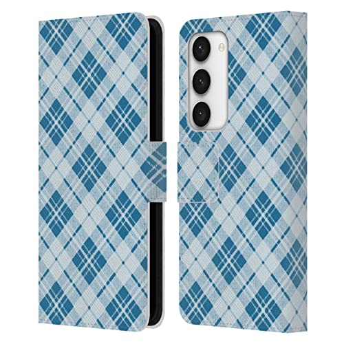 Housse cuir Galaxy S23 5G PLdesign protection intégrale bleue