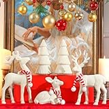 【Facile à ranger】Disponible en différentes tailles, cet ensemble de décorations de Noël, composé de 10 rennes et de sapins, est léger et compact, ce qui le rend facile à placer, à réorganiser et à ranger, créant instantanément une ambiance chaleureuse pour les fêtes ambiance