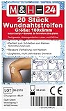 Zugfestes, nicht dehnbares Gewebe - selbstklebend, atmungsaktiv und zuschneidbar gegen Narbenbildung. Eine Wunddesinfektion mit einem Desinfektionsmittel für die Wunde z.B. mit Octenisept oder Kodan ist vorab erforderlich und abschließend sollte Verbandsmaterial angelegt werden.