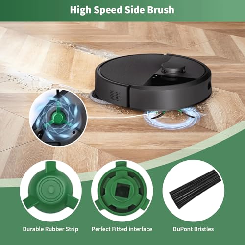 Image of 27 Pcs Replacement Parts for iRobot Roomba Plus 505 Combo /405 Combo Robot Vacuum Cleaner,Accessories Kit include 2 Main Brushes, 6 Dust Bags, 6 Mop Pads, 4 Filters, 8 Side Brushes and 1 Cleaning Tool