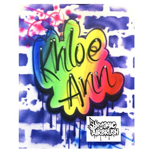 Airbrush Urban Graffiti Name Design T Shirt