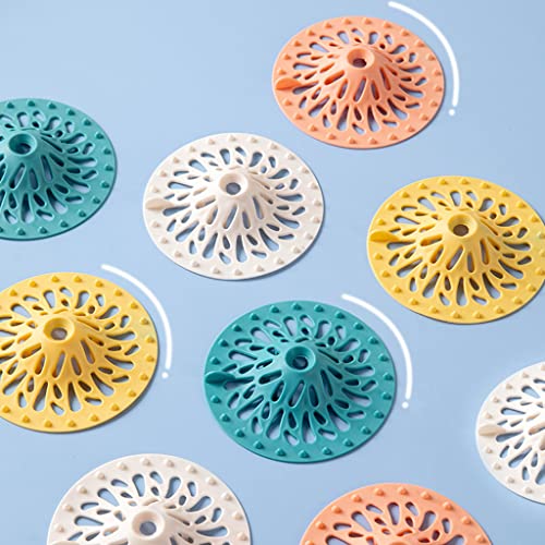 Tapón antiobstrucción para desagüe de ducha y fregadero, filtro para cabellos, tapa para rejilla de piso, accesorios para baño y cocina, color azul miniatura 3