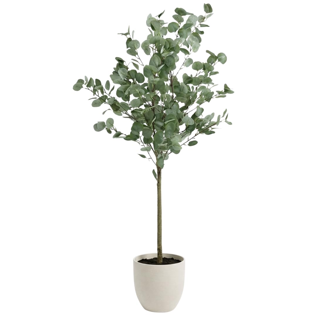 edihome, Planta Artificial Grande, Olivo 120 cm – Decorativas, Árbol, Decoración Hogar, para Interior, Oficina, Hoteles, Eventos, Planta Artificial Realista con Detalles Mediterráneos (Olivo, 120) — view 10