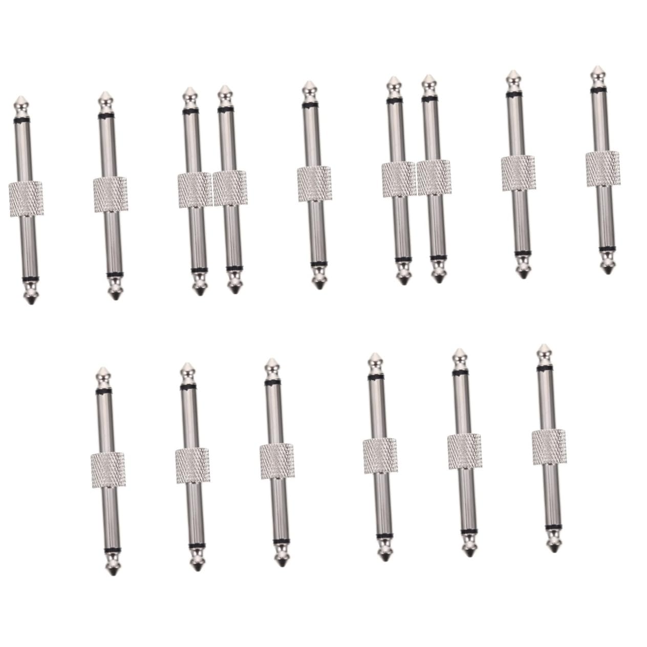UPKOCH 5 Sätze Gitarren Effektpedal Adapter Kompakte Geradlinige Klinkenstecker Platzsparende Audio Verbindung Für Gitarrenpedale Geräuschfreie Signalübertragung Langlebig 3 Stücke * 5