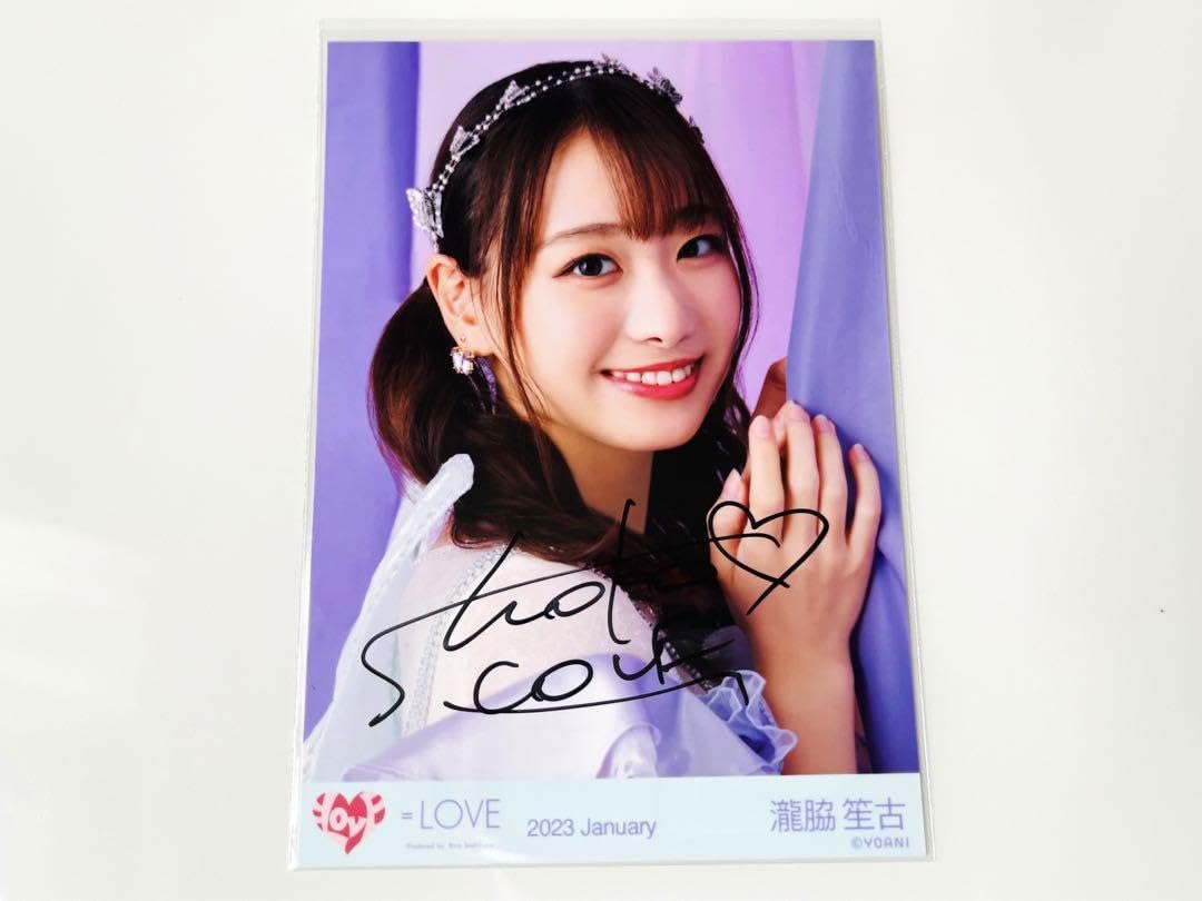 オ*ク様 イコラブ 瀧脇笙古 The 5th 生写真 ヨリ 直筆 白衣装 ザゴス