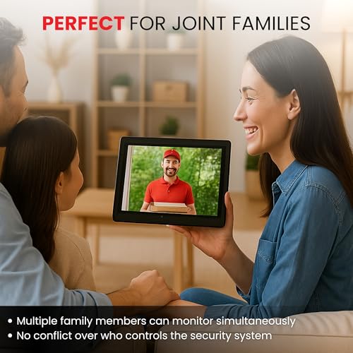 Image of Quba Qdoor+ (Qeye WiFi Video Door Bell + QVIEW Portable Screen Combo) | 2MP 1080P HD Camera with 7 Inch Display, WiFi Control | Two Way Audio | Motion Sensor | Portable Screen | x2 Year Warranty