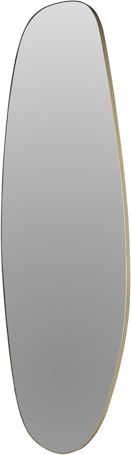 BOURGH Wandspiegel Toulon 70x49 Cm – Mit Weißem Flanellrahmen, Asymmetrisch, Für Flur, Schlafzimmer & Bad